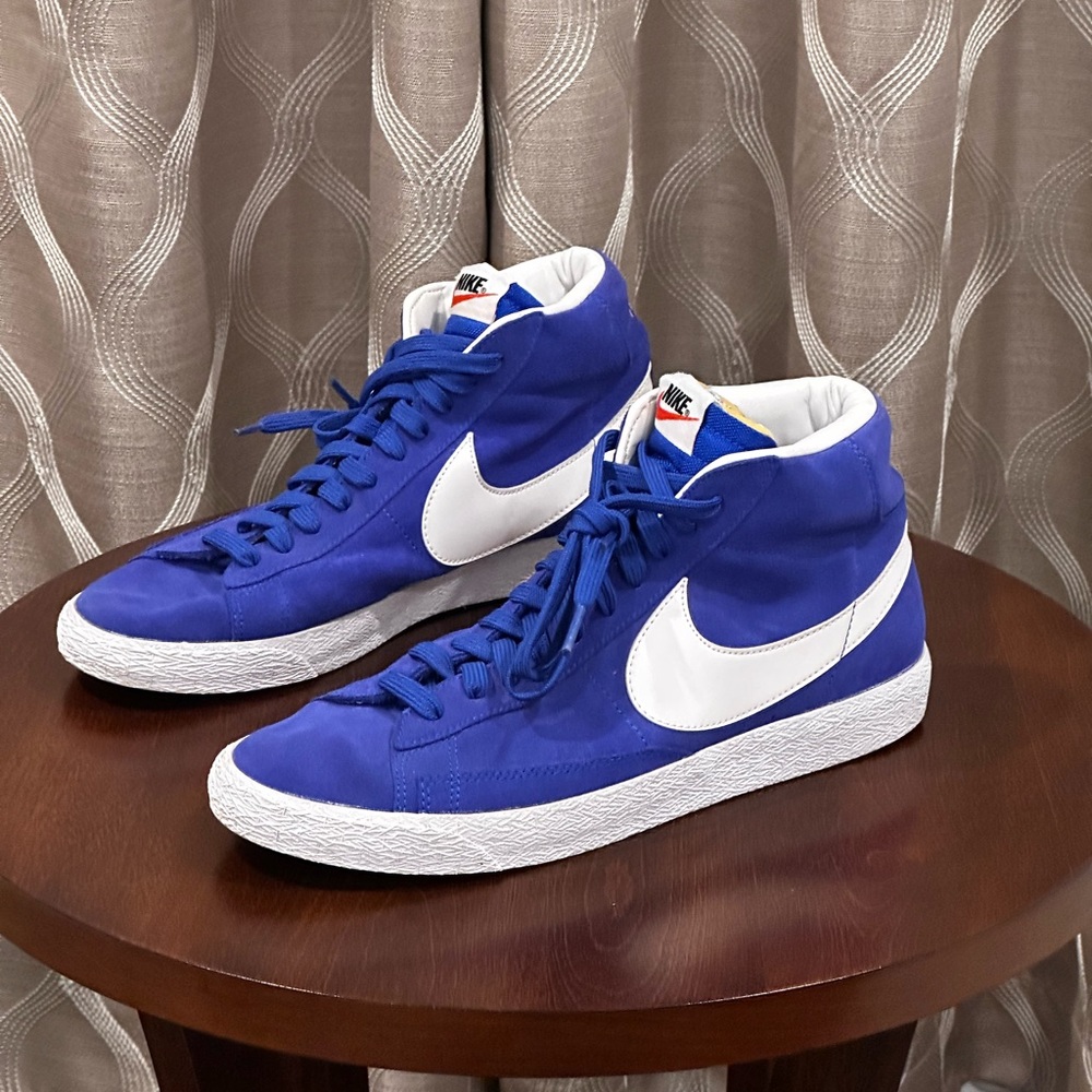 Nike Blazer Mid '77 Men’s Sneaker Racer Blue Suede Size 10 - Picture 7 of 9